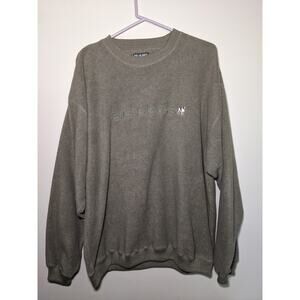 Vintage 90s Men's XL Big Dog Grey Fleece Sweatshirt‎ Polar